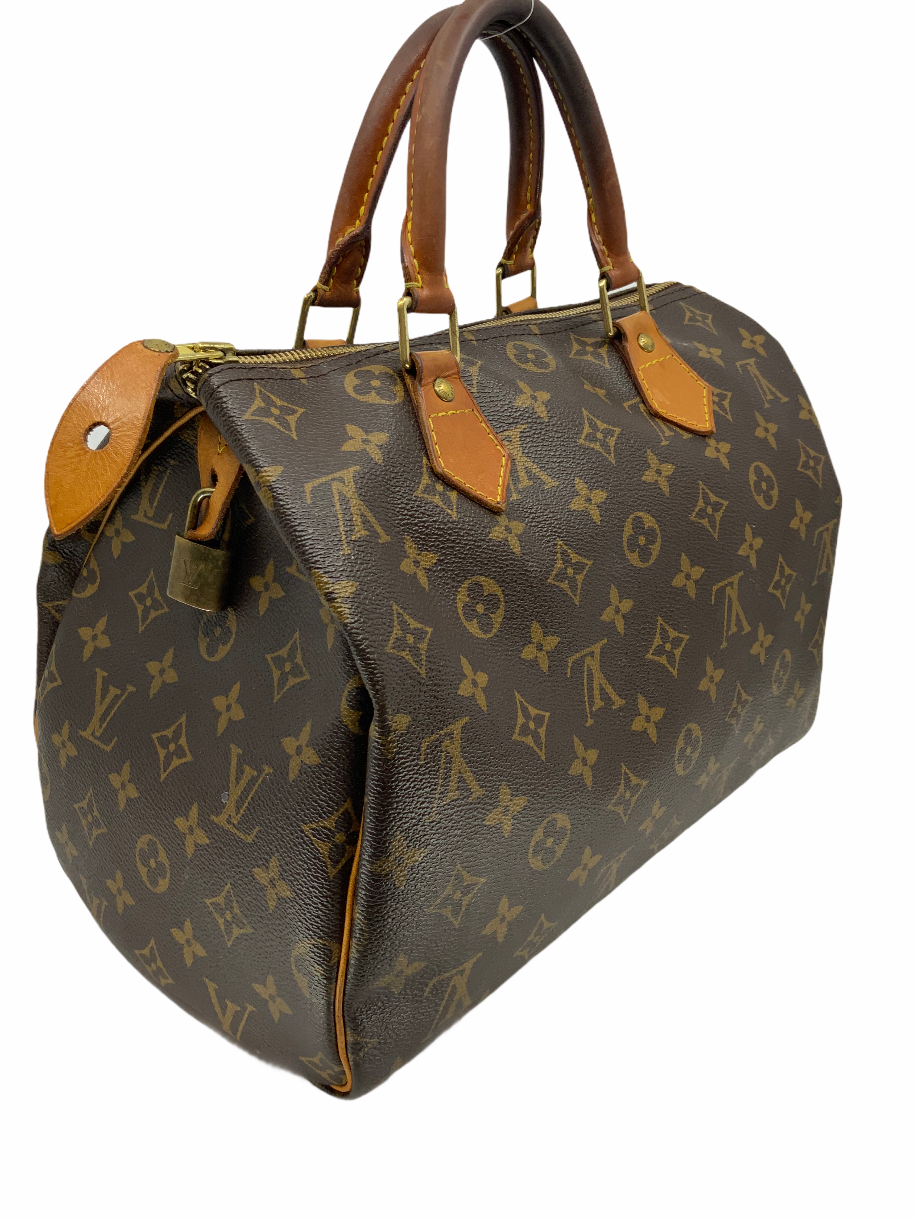 Authentic Louis Vuitton Monogram Speedy 30 Handbag - Luxury Canvas Shoulder Bag for Women - Perfect for Work, Travel & Everyday Use