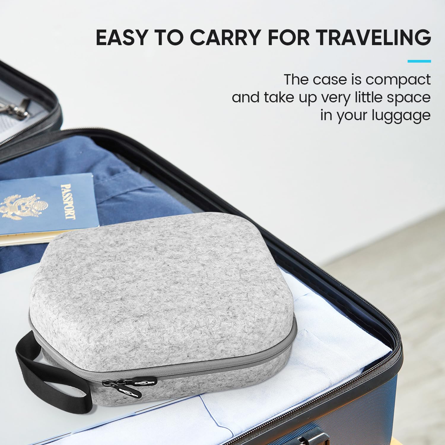 Premium Hard Carrying Case for Meta Quest 3S/Quest 3/Oculus Quest 2/Vision Pro VR Headset - Fits Official & Elite Straps with Controllers - Perfect for Travel Protection & Home Storage Organization
