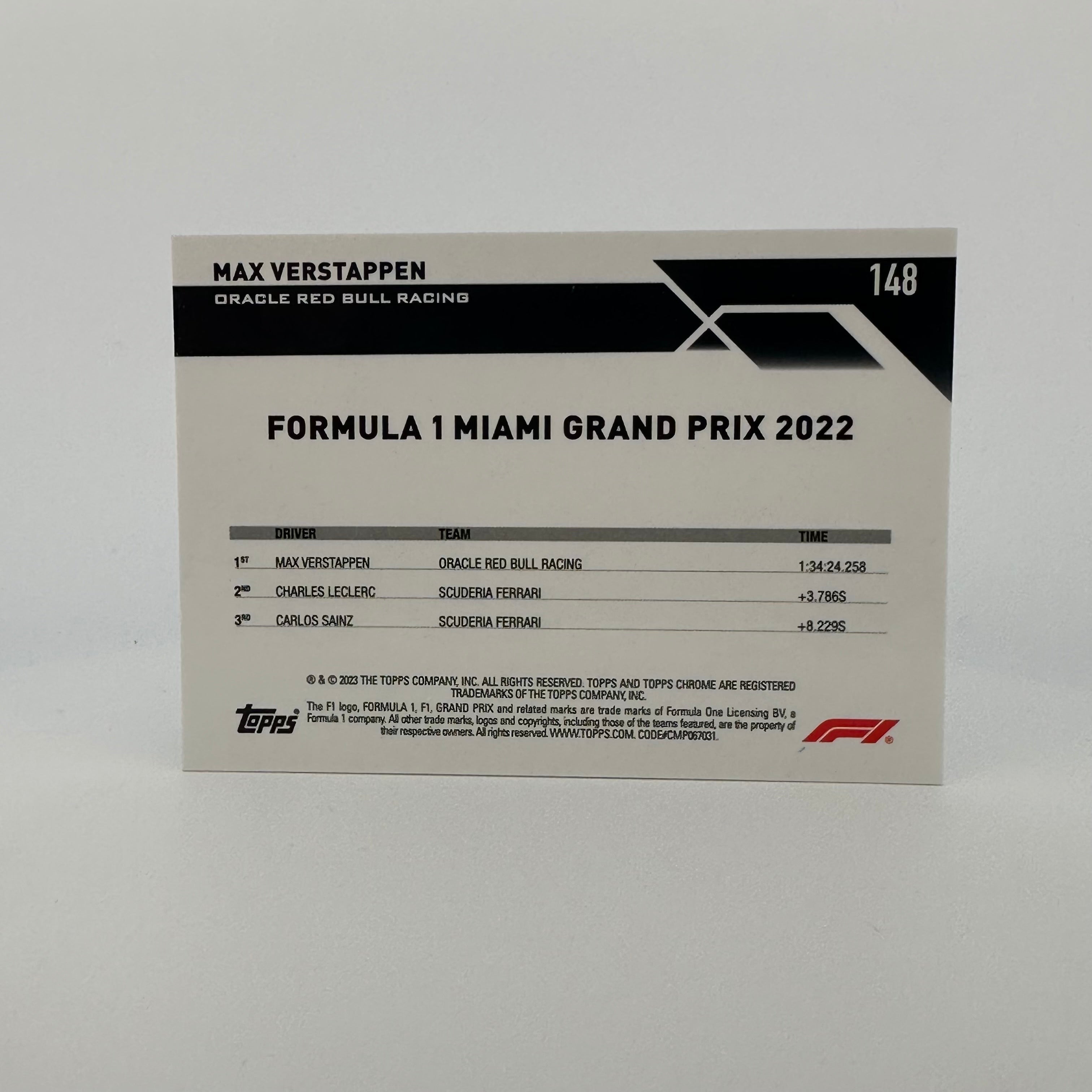 2023 Topps Chrome Sapphire Max Verstappen #148 F1 Racing Card - Black & White Edition - Perfect for Collectors, Sports Memorabilia Fans & F1 Enthusiasts