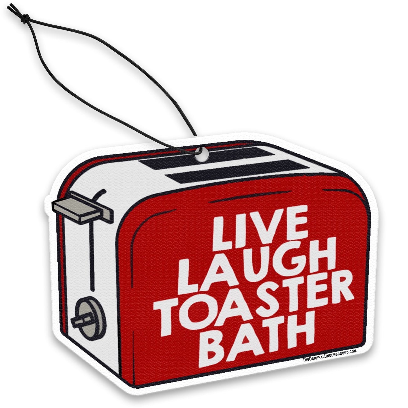 Live Laugh Toaster Bath Air Freshener - Funny Kitchen & Bathroom Decor - Perfect for Home, Office, and Gag Gifts