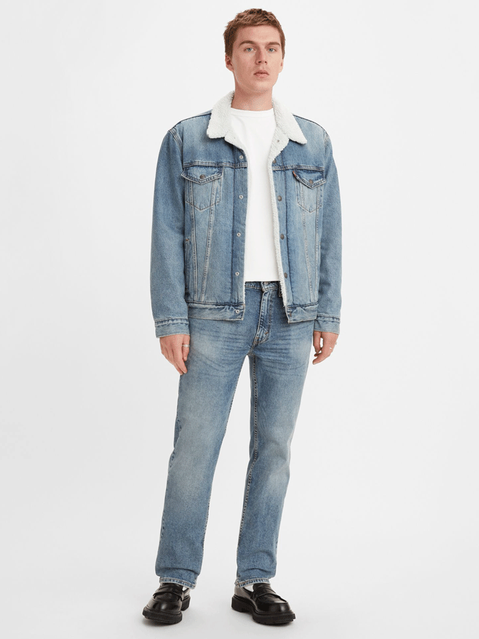 Levi's Men's 514 Straight Fit Jeans - Walter Medium Wash Denim Pants for Casual Wear & Everyday Style