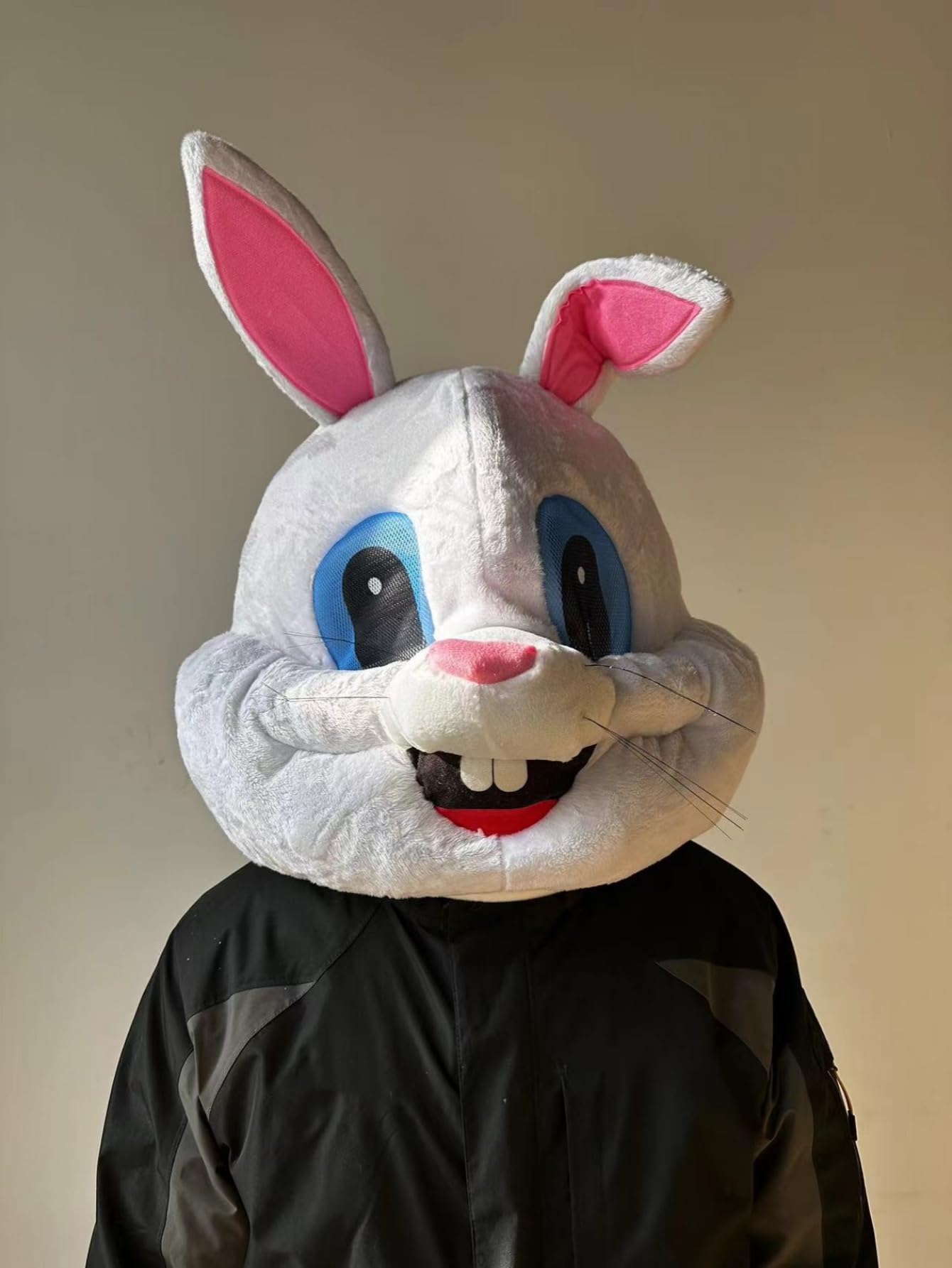Cute Plush Bunny Costume for Adults & Kids - Easter Bunny Animal Mask Headpiece for Halloween, Cosplay, and Party Mascot (Brown) | Perfect for Easter Celebrations, Halloween Costume Parties, and Themed Events