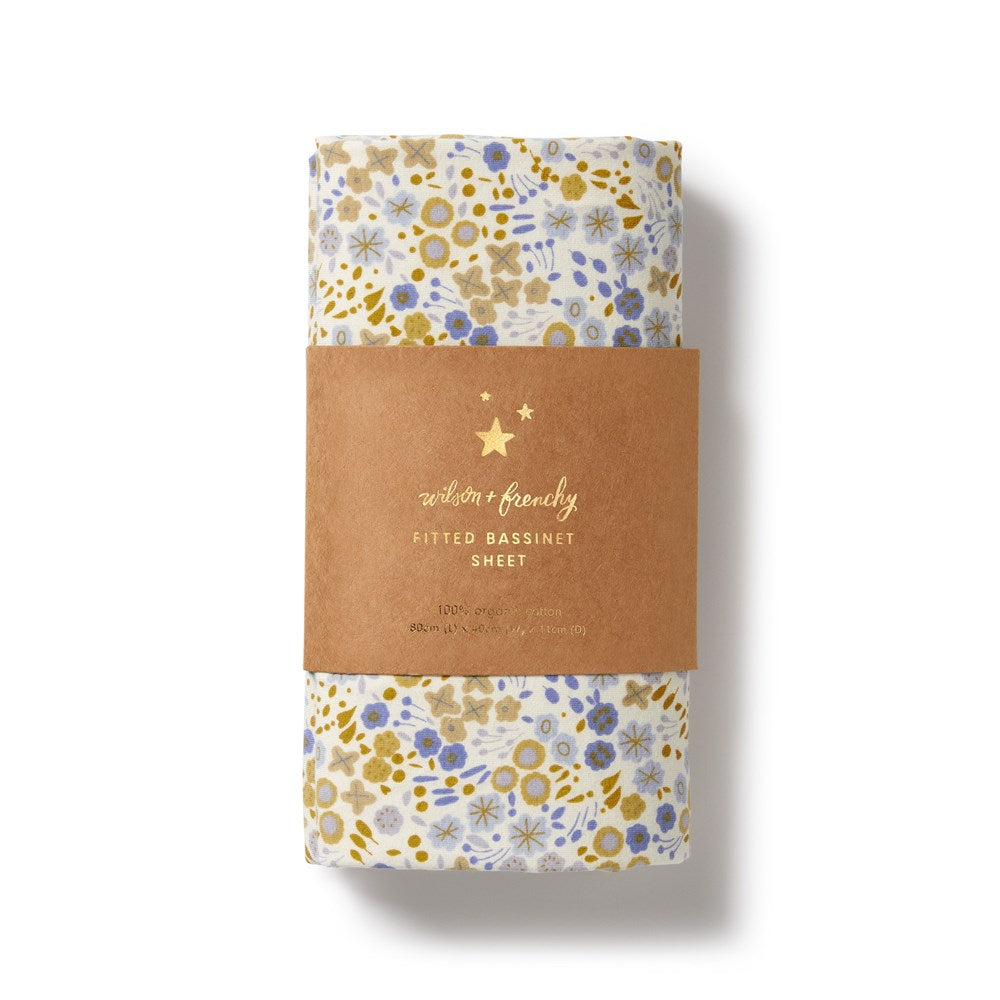 Organic Bassinet Sheet for Baby Crib - Soft, Breathable & Hypoallergenic - Perfect for Nursery, Travel & Co-Sleeping