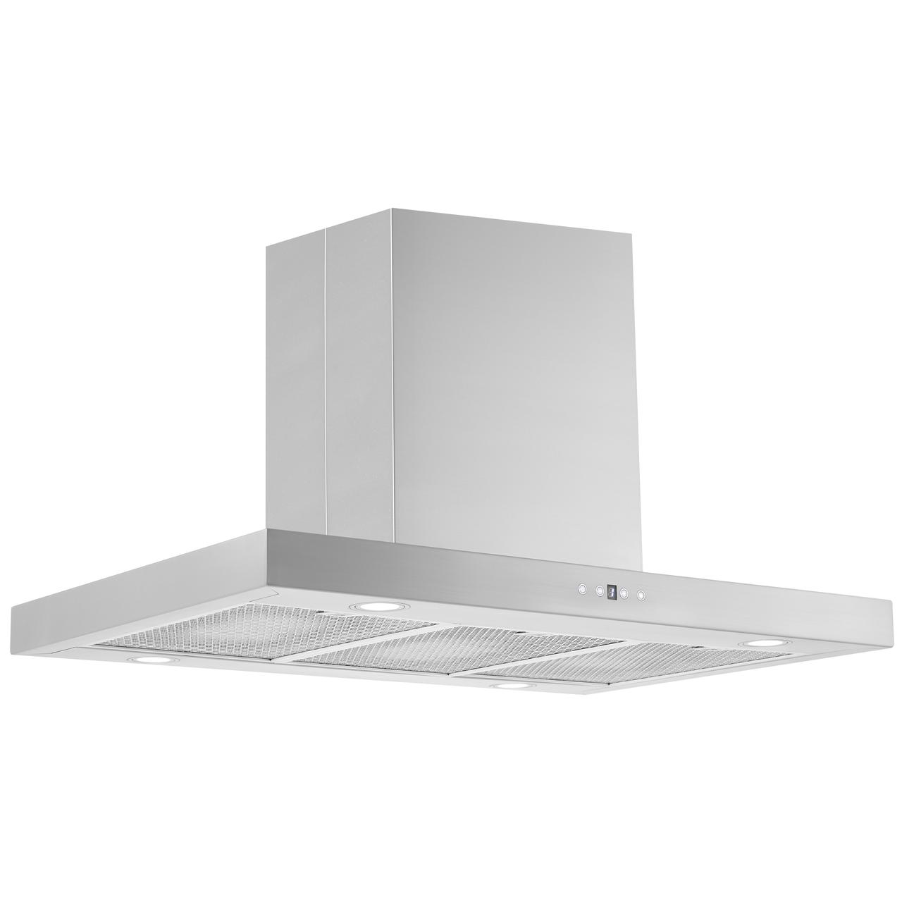 AVIVA 36 Inch Stainless Steel Island Range Hood - AVI 369IS3 - Powerful 900 CFM Kitchen Vent Hood with LED Lights & Quiet Operation - Perfect for Modern Open-Concept Kitchens & Cooking Areas