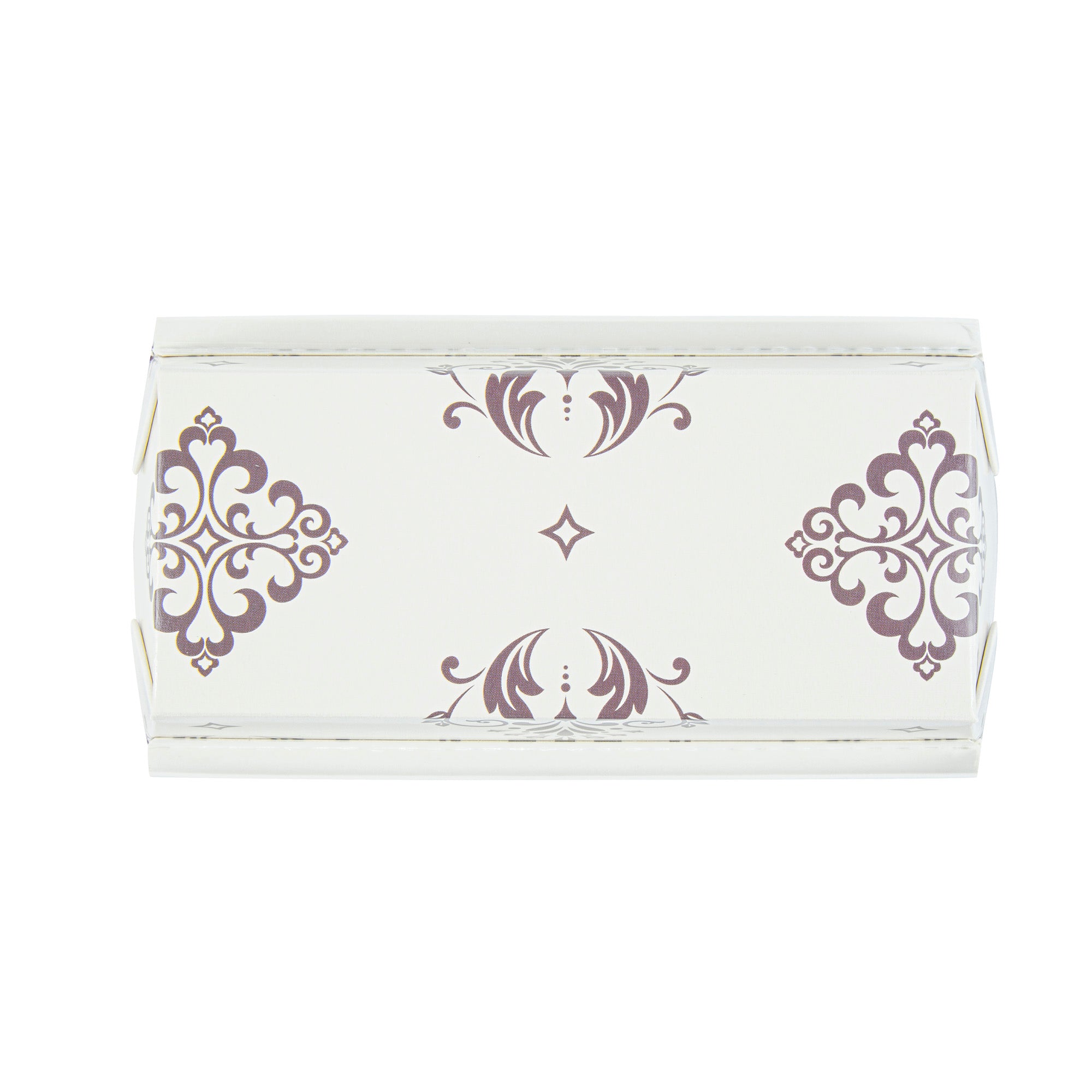 Bake Tek 13 oz Beige Vintage Floral Greaseproof Paper Loaf Pans - 7 x 3.25 x 2 Inches - Pack of 100 - Perfect for Homemade Bread, Cakes & Party Treats Baking