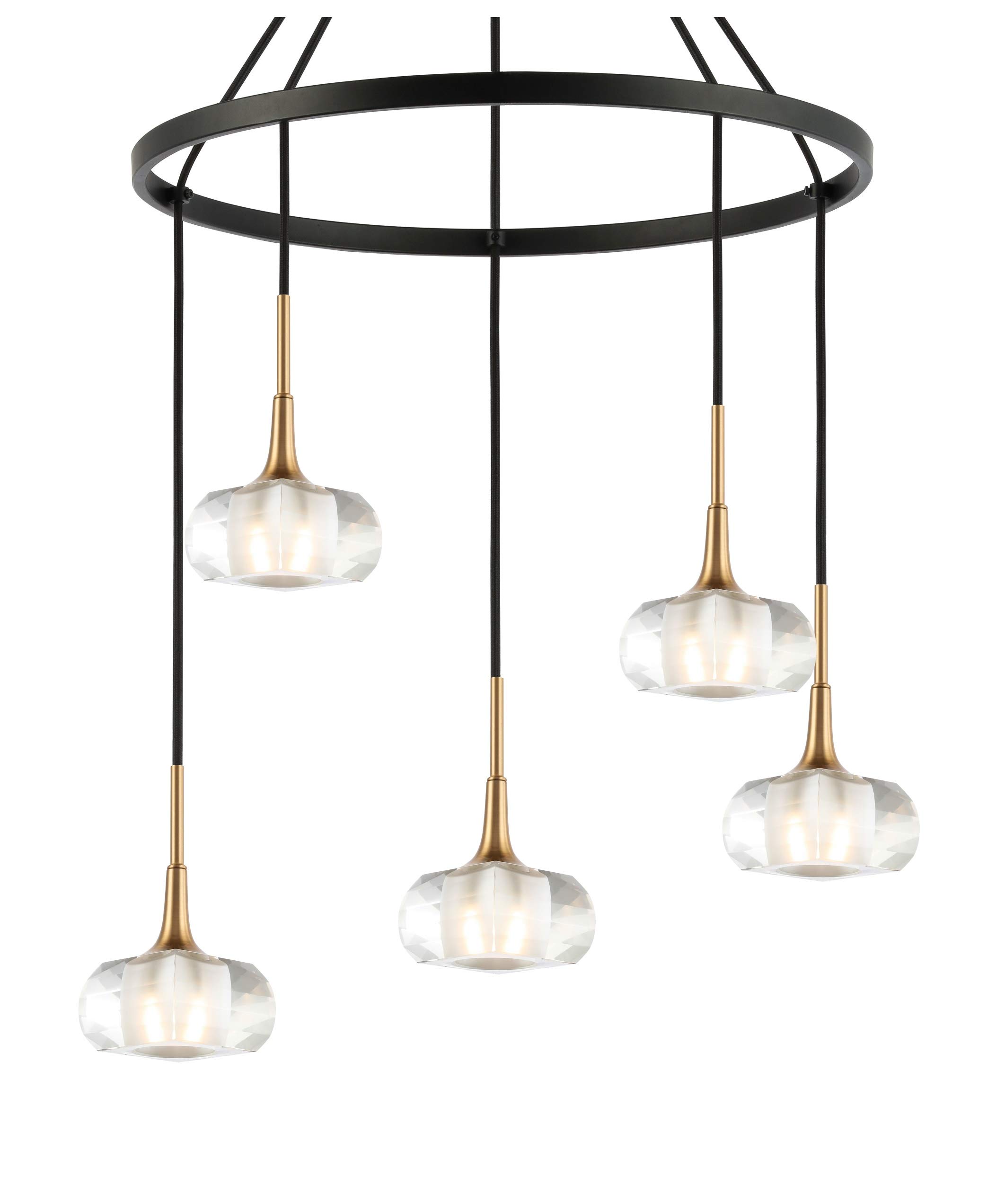 20428CBZ-C00420 Brass/Bronze Pendant Chandelier - Elegant Ceiling Light Fixture for Dining Room, Kitchen Island & Bedroom Decor