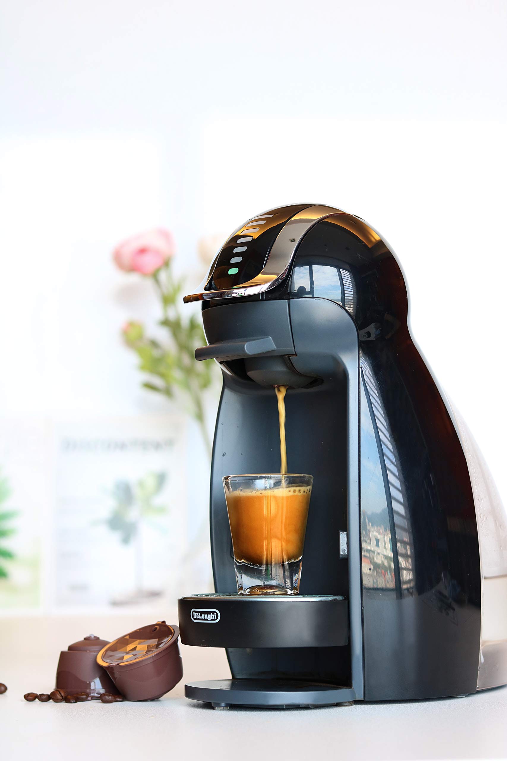 Refillable Coffee Capsules for Dolce Gusto - Reusable Stainless Steel Coffee Pods & Filters - Perfect for Home, Office, and Travel Use