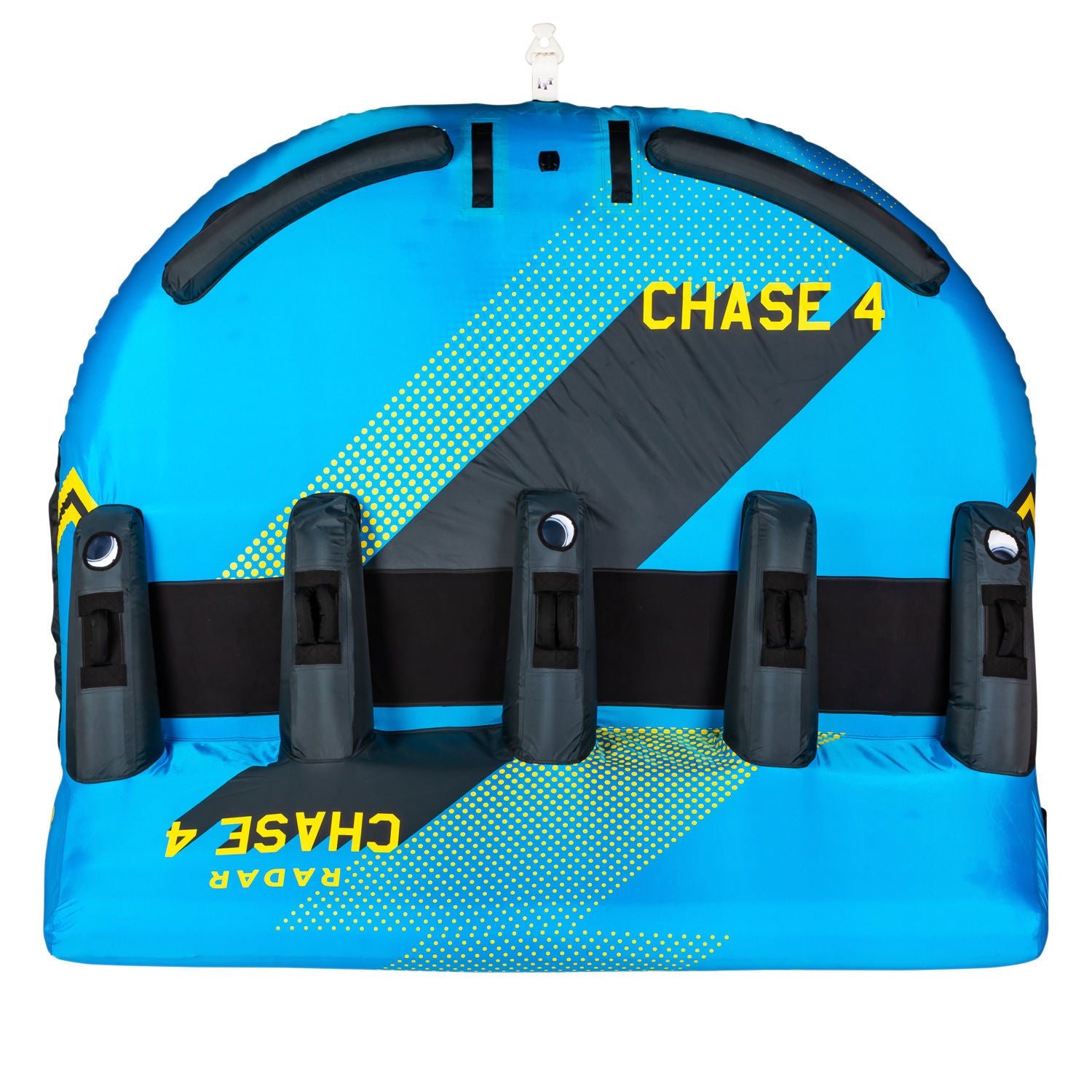 Radar Chase Towable Tube for 4 Riders - High-Speed Inflatable Water Tube for Boating, Lake & Ocean Fun - Perfect for Family & Friends Water Sports Adventure