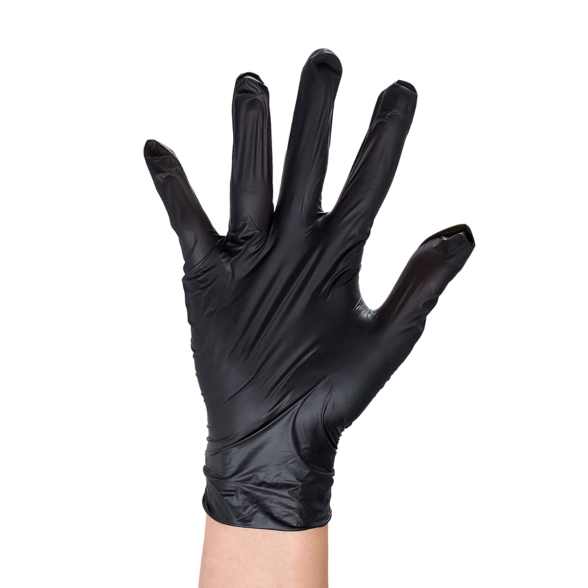 Powder-Free Blue & Black Synthetic Vinyl Gloves - Box of 1000 (Food Handling, Medical Exam, Cleaning & Industrial Use)