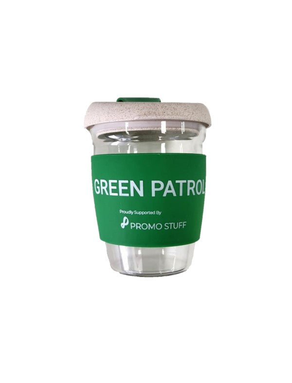 Eco-Friendly Green Patrol Reusable Travel Mug - 16oz Insulated Stainless Steel Coffee Cup with Lid - Perfect for Hot & Cold Drinks at Home, Office, Gym or Outdoor Adventures