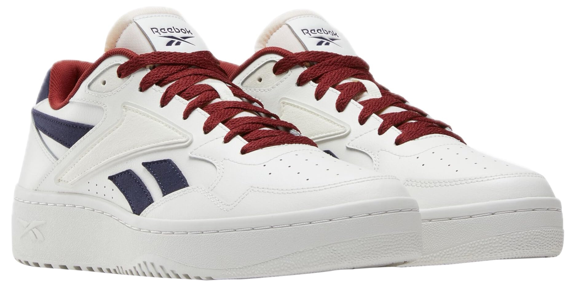 Reebok Unisex ATR Chill Running Shoes - Breathable Mesh Sneakers for Men & Women | Chalk/Vector Navy/Rich Maroon | Size 9.5 US Men | Perfect for Jogging, Gym Workouts & Casual Wear