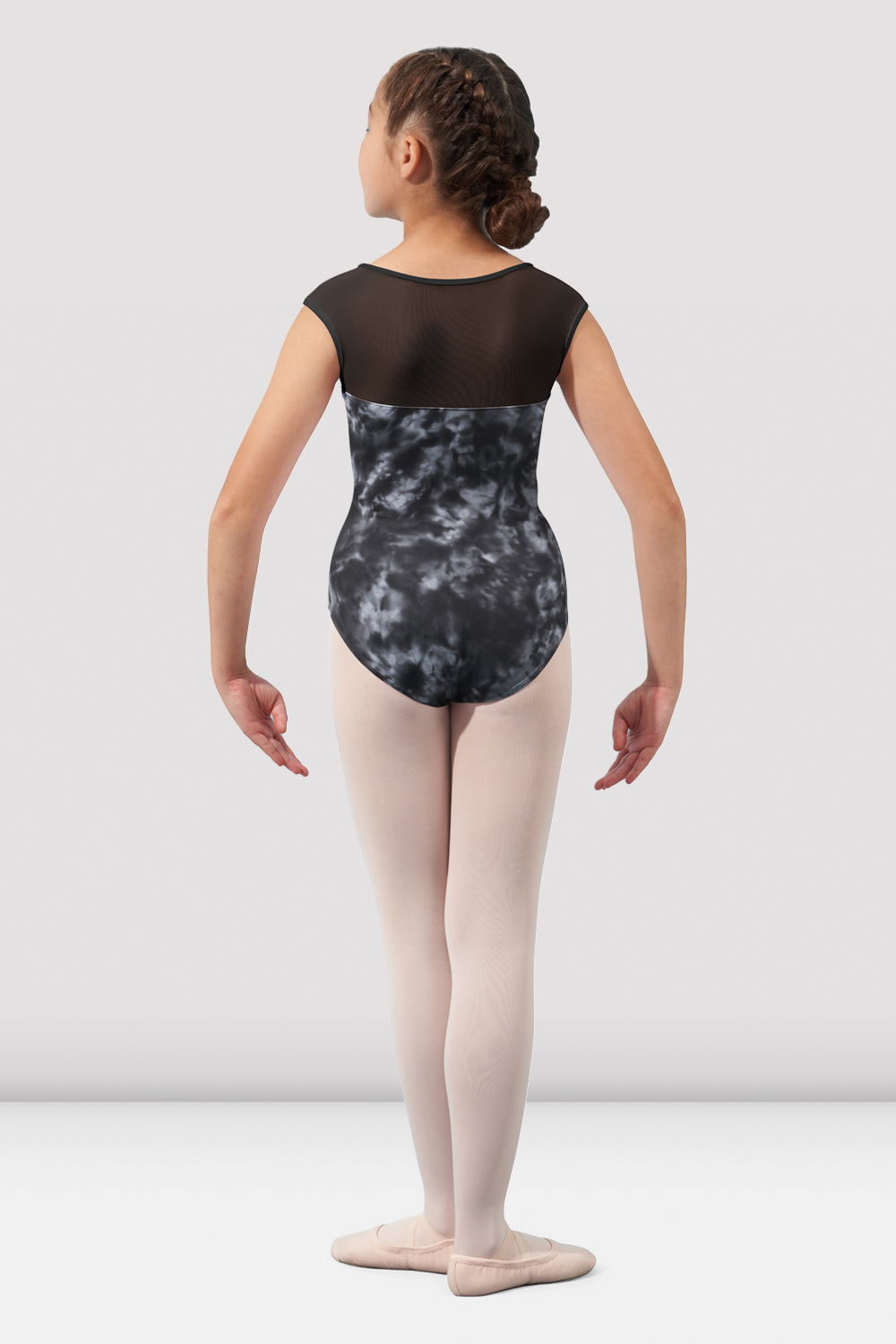 Mirella Watercolor Print Cap Sleeve Leotard for Girls - Ballet Dancewear, Gymnastics & Performance Outfit