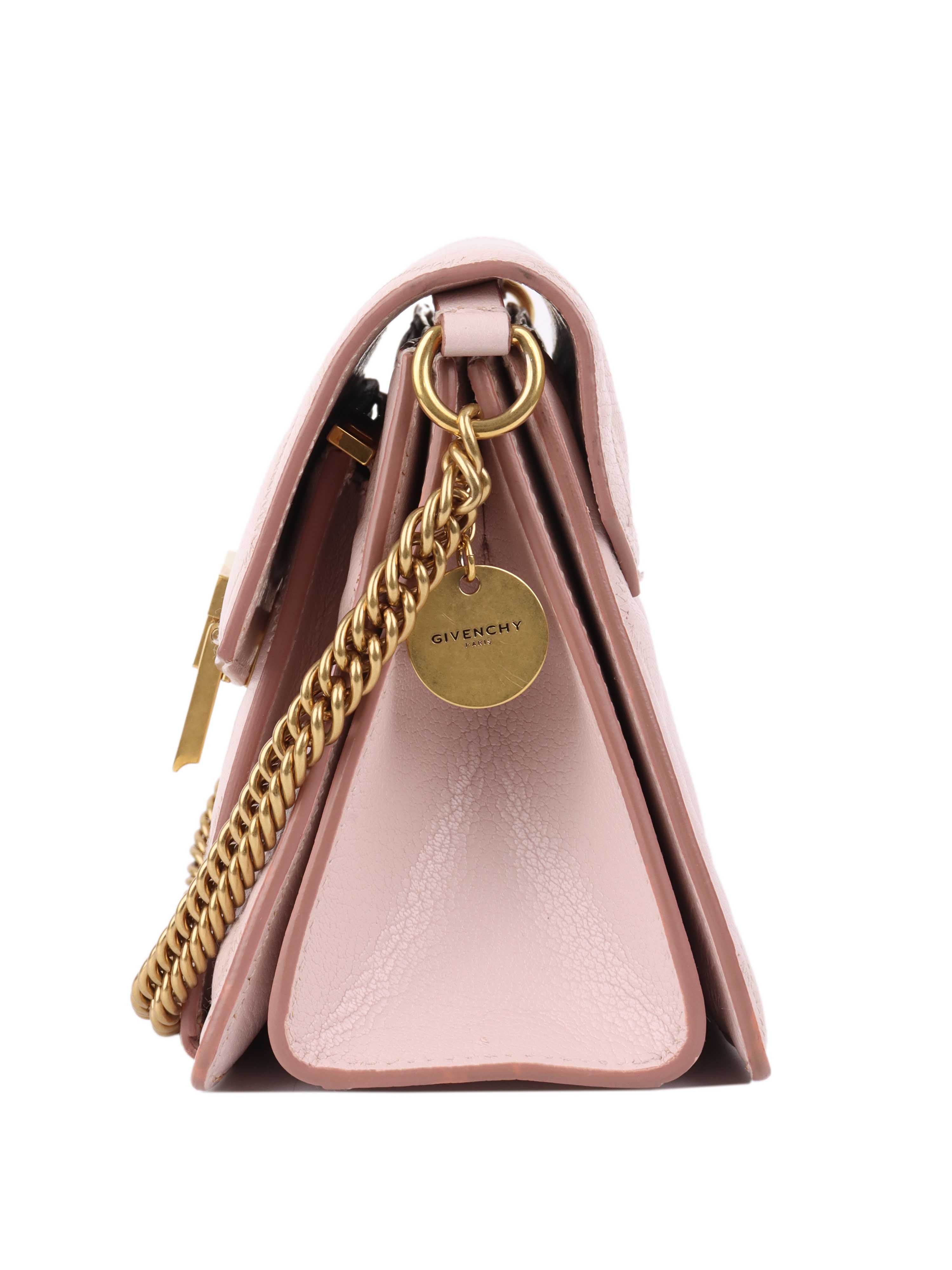 Givenchy GV3 Shoulder Bag in Light Pink - Luxury Crossbody Handbag for Women, Perfect for Date Night, Parties & Everyday Elegance