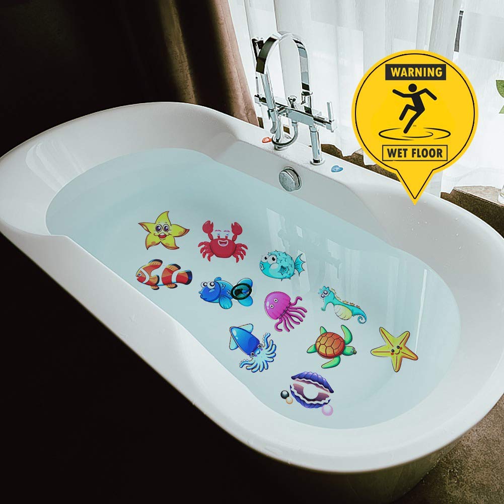 20 PCS Non-Slip Bath Stickers for Kids - Strong Adhesive Bathtub Safety Stickers for Toddlers & Babies - Perfect for Bath Time Fun and Safety in Showers, Tubs, and Pools