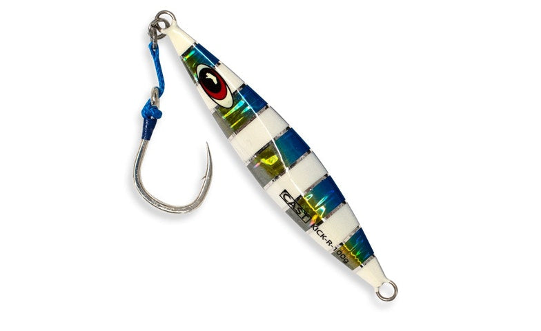 Premium Cast Slow Pitch Jig Kick R 100g Saltwater Fishing Lure - Perfect for Offshore Angling and Deep Sea Fishing