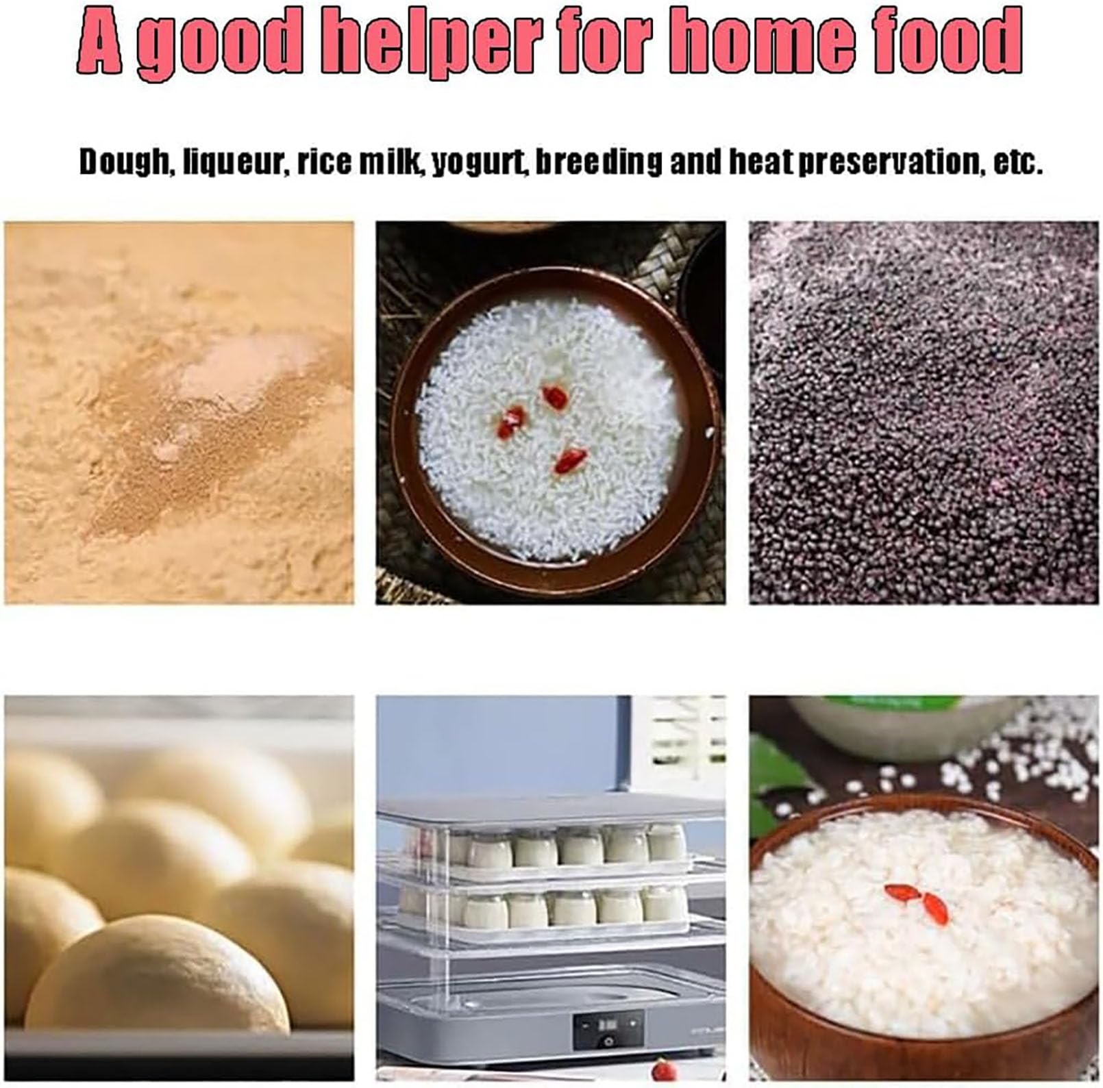 **Precision Temperature Control Dough Proofer with Heater - Bread Proofer & Yogurt Maker for Baking, Fermentation, Natto & Low-Temp Heating | Perfect for Home Bakers & Commercial Kitchens**