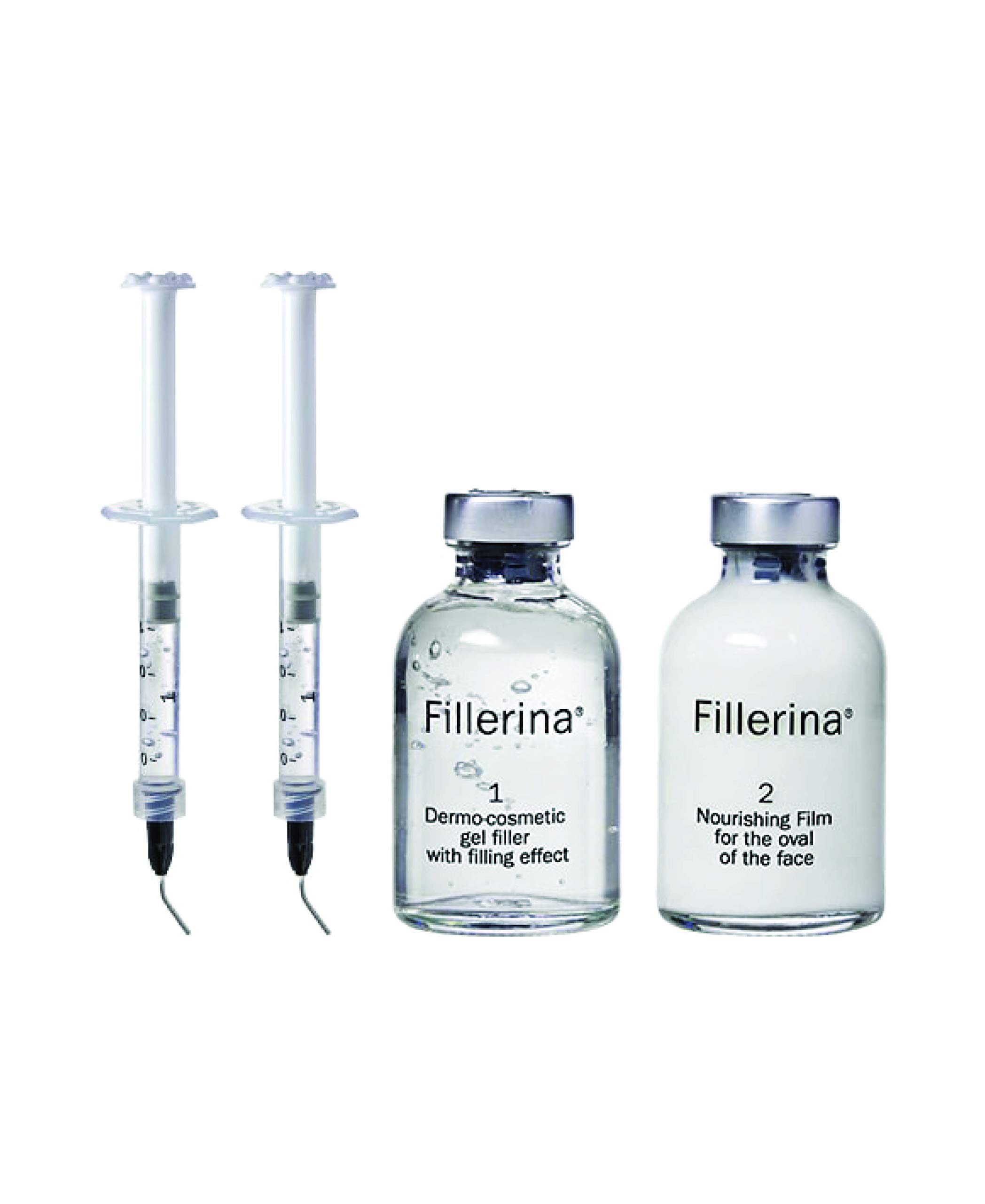 Fillerina Dermo-Cosmetic Grade 5 Plus Replenishing Gel for Face & Lips - 2x30ml + 2 Applicators | At-Home Wrinkle Treatment & Hydration | Perfect for Anti-Aging Routine & Dry Skin Care