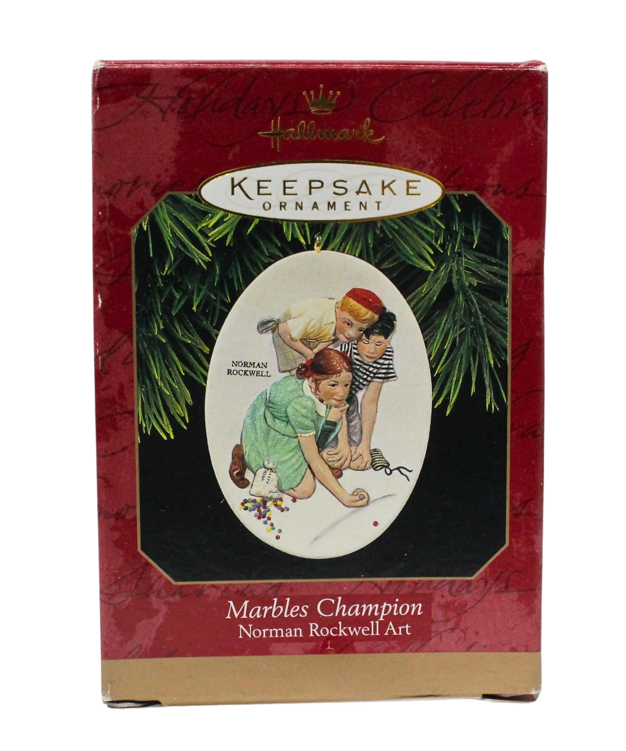 Hallmark Keepsake Ornament - 1997 Norman Rockwell Marbles Champion Collectible (QX6342) | Christmas Tree Decor, Gift for Collectors, Holiday Home Decoration