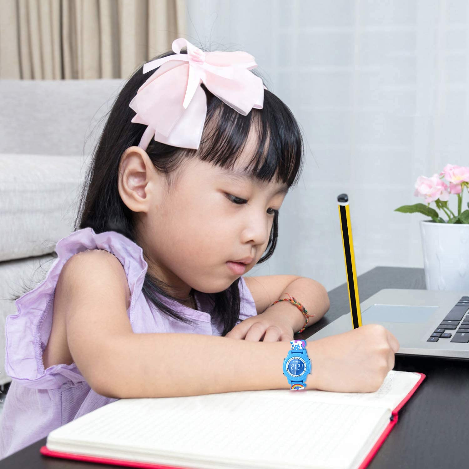 3D Cartoon Kids Watch - Waterproof Alarm Toy Gift for Girls 3-10 | School & Playtime