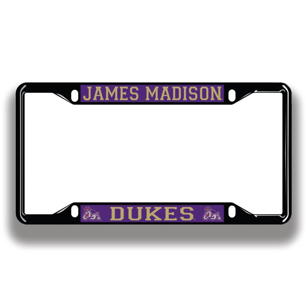 NCAA Licensed Black License Plate Frame - Premium Quality, Durable & Stylish - Perfect for College Sports Fans, Alumni & Tailgating