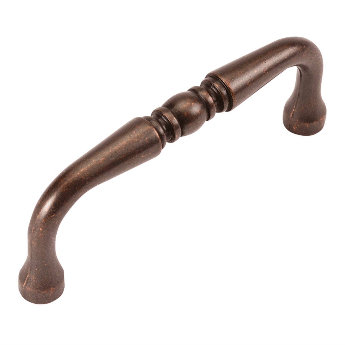 Luxury Hickory Hardware Solid Core Kitchen Cabinet Pulls - 1 Pack Dark Antique Copper Drawer Handles for Cabinets, Dressers & Doors (3
