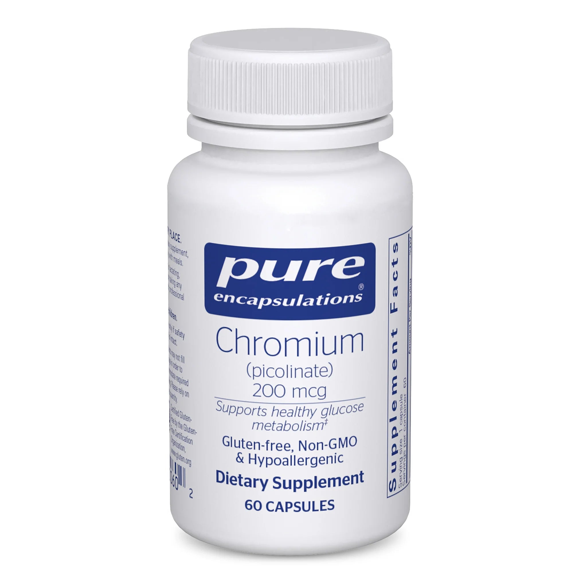 Chromium Picolinate 200mcg Supplement for Blood Sugar Support & Weight Management - Ideal for Diabetics & Fitness Enthusiasts