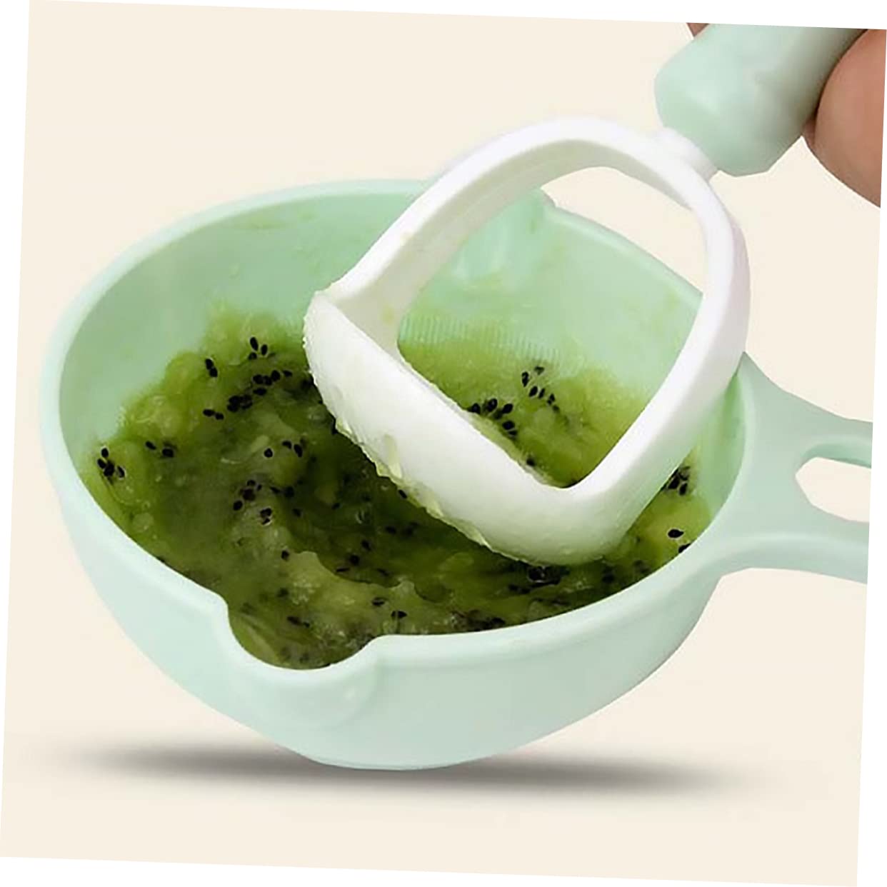 Toyvian Baby Food Bowl Set - Manual Grinding Bowl & Puree Maker for Infants | Weaning Tool with Easy Cleaning & Dishwasher Safe | Perfect for Homemade Baby Food & First Solid Meals