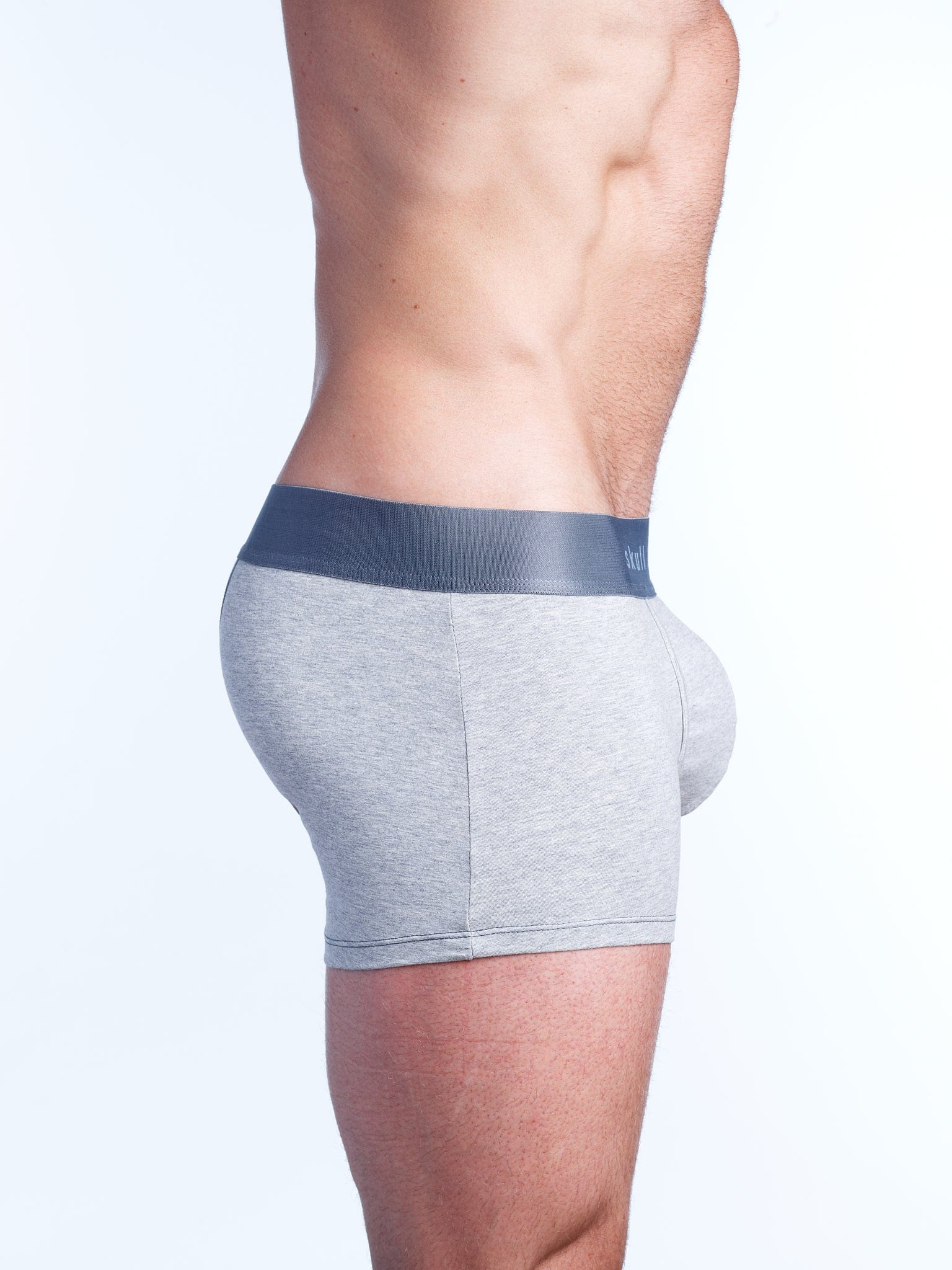 Just The Bones Trunk Heather Grey - Comfortable and Stylish Men's Underwear for Everyday Wear, Workout, and Travel