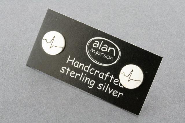 Healthy Heartbeat Stud Earrings - Sterling Silver Hypoallergenic Jewelry for Women - Perfect for Everyday Wear & Gift Giving