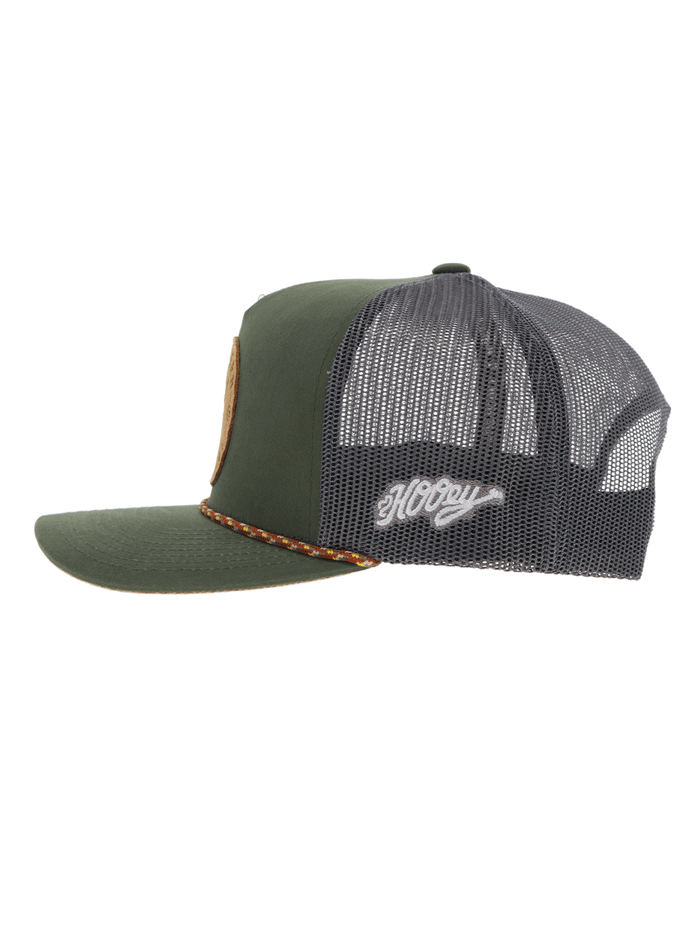 Hooey 2314T OLGY SPUR High Profile Snapback Trucker Hat - Olive & Grey - Perfect for Outdoor Activities, Sports & Casual Wear