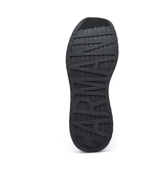 Armani Exchange Grey Sneakers for Men - Comfortable Casual Running Shoes for Walking, Gym & Everyday Wear