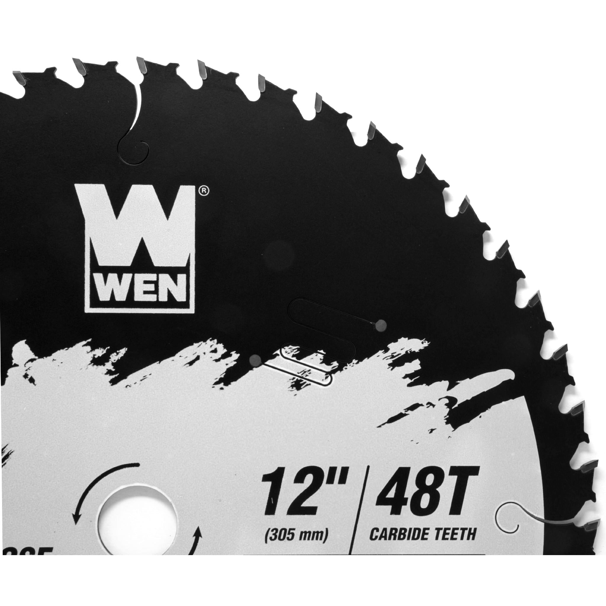 WEN BL1248C Apex 12-Inch 48-Tooth Carbide-Tipped Woodworking Saw Blade - Industrial Grade with Cool Cut Coating for Smooth Cuts | Perfect for Hardwood, Plywood & MDF Cutting Projects