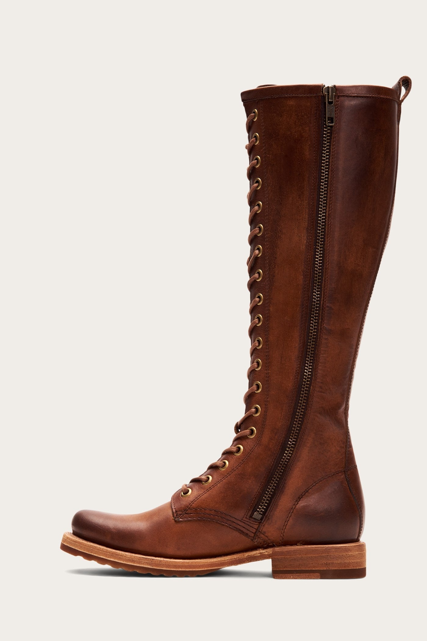 Veronica Combat Tall Boots - Premium Pre-Owned Leather Boots for Women | Perfect for Riding, Outdoor Adventures & Fashion