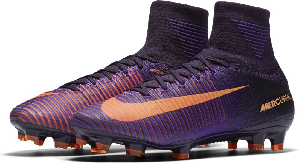 Nike Mercurial Superfly V FG Soccer Cleats - Purple Dynasty Color | High-Performance Football Shoes for Turf & Grass | Perfect for Competitive Matches & Training Sessions
