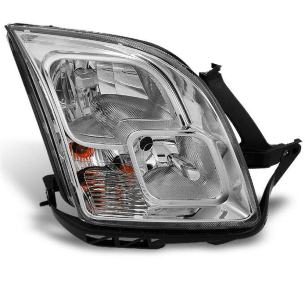 2006-2009 Ford Fusion Chrome Clear Headlight Front Lamp Replacement - Left/Right Passenger Side - Perfect for Night Driving & Car Restoration Projects