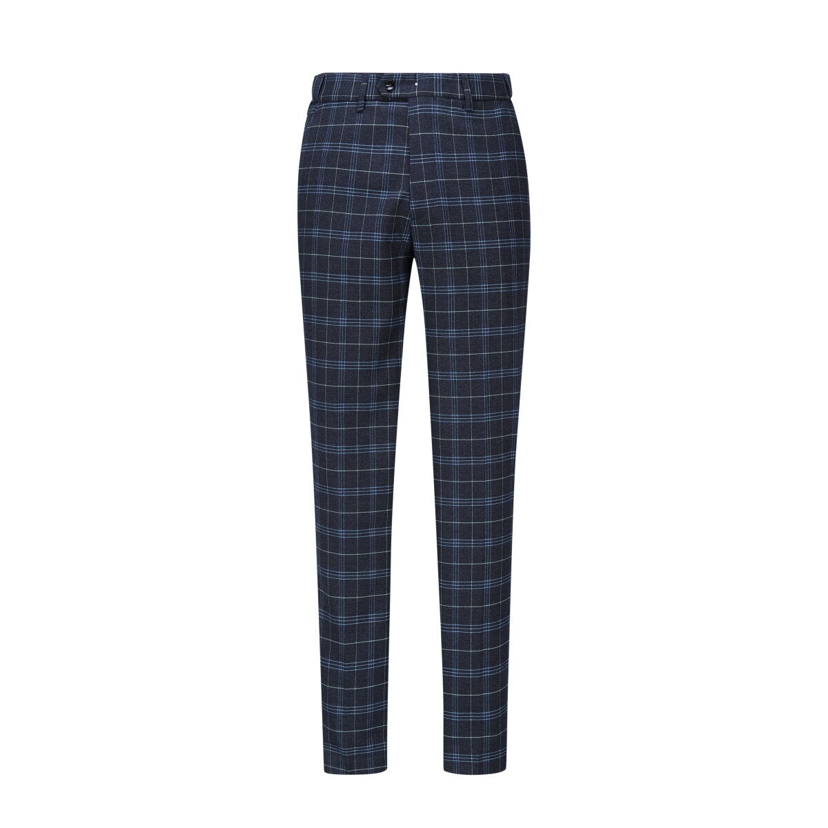 Vintage Slim Fit 3-Piece Plaid Black Suit for Men - Formal Business Attire, Wedding & Special Occasions
