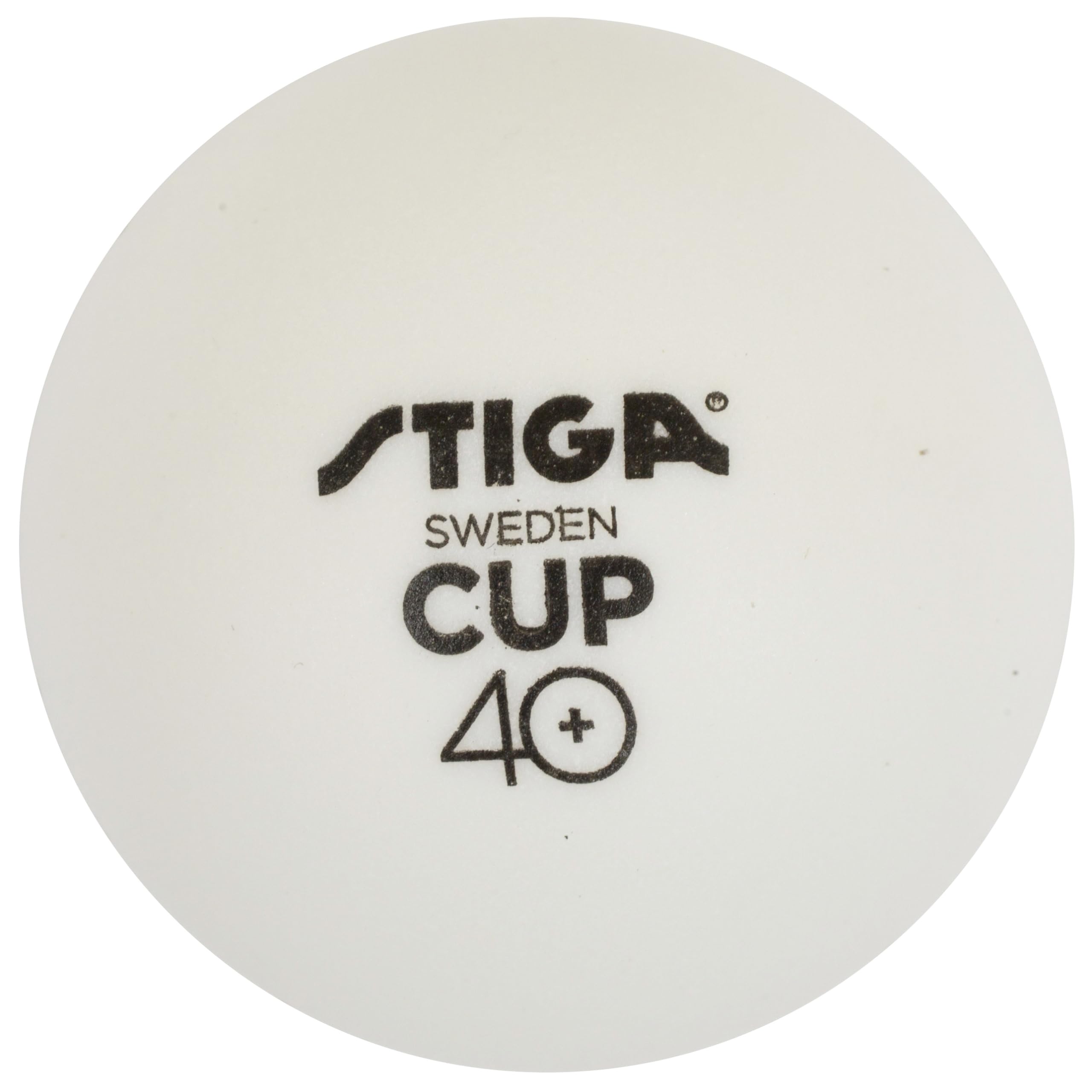 Stiga Premium 40+ 12-Pack White Table Tennis Balls for Competition & Training - Perfect for Home, Club & Professional Play