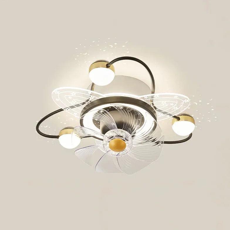 Modern Ceiling Fan with LED Lights - 3 Speed Remote Control, Quiet Reversible Motor - Perfect for Bedroom, Living Room & Office (52 Inch, Brushed Nickel)