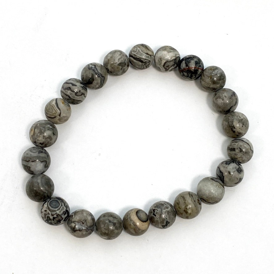 Natural Jasper Gemstone Beaded Bracelet for Women - Healing Stone Jewelry for Stress Relief & Positive Energy | Perfect for Yoga, Meditation & Everyday Wear