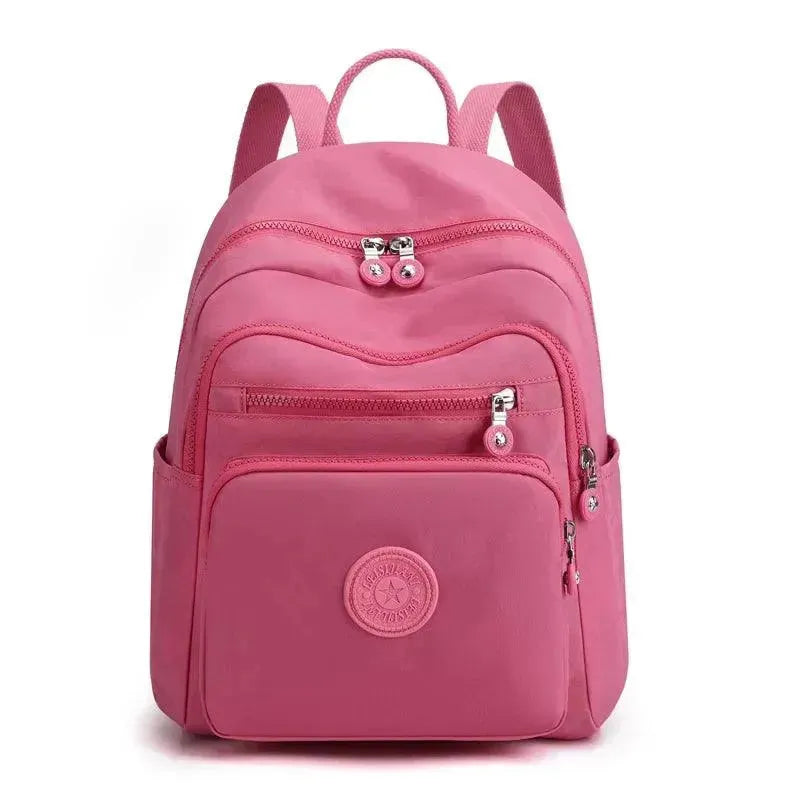 Waterproof Nylon Women's Travel Backpack - Lightweight Carry On Backpack for Airplane, Hiking & Outdoor Adventures