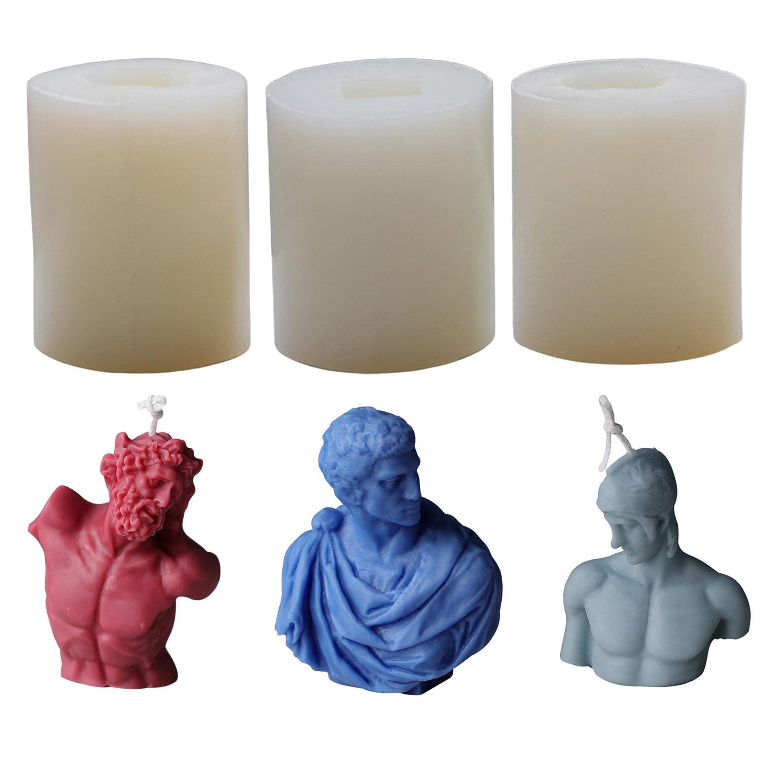 3D Portrait Resin Casting Mold for Candle Wax, Epoxy, Soap Making - Laocoon Design | DIY Crafts & Home Decor | Perfect for Candle Molds, Soap Molds, and Resin Art Projects | Create Unique Handmade Gifts and Decorative Pieces
