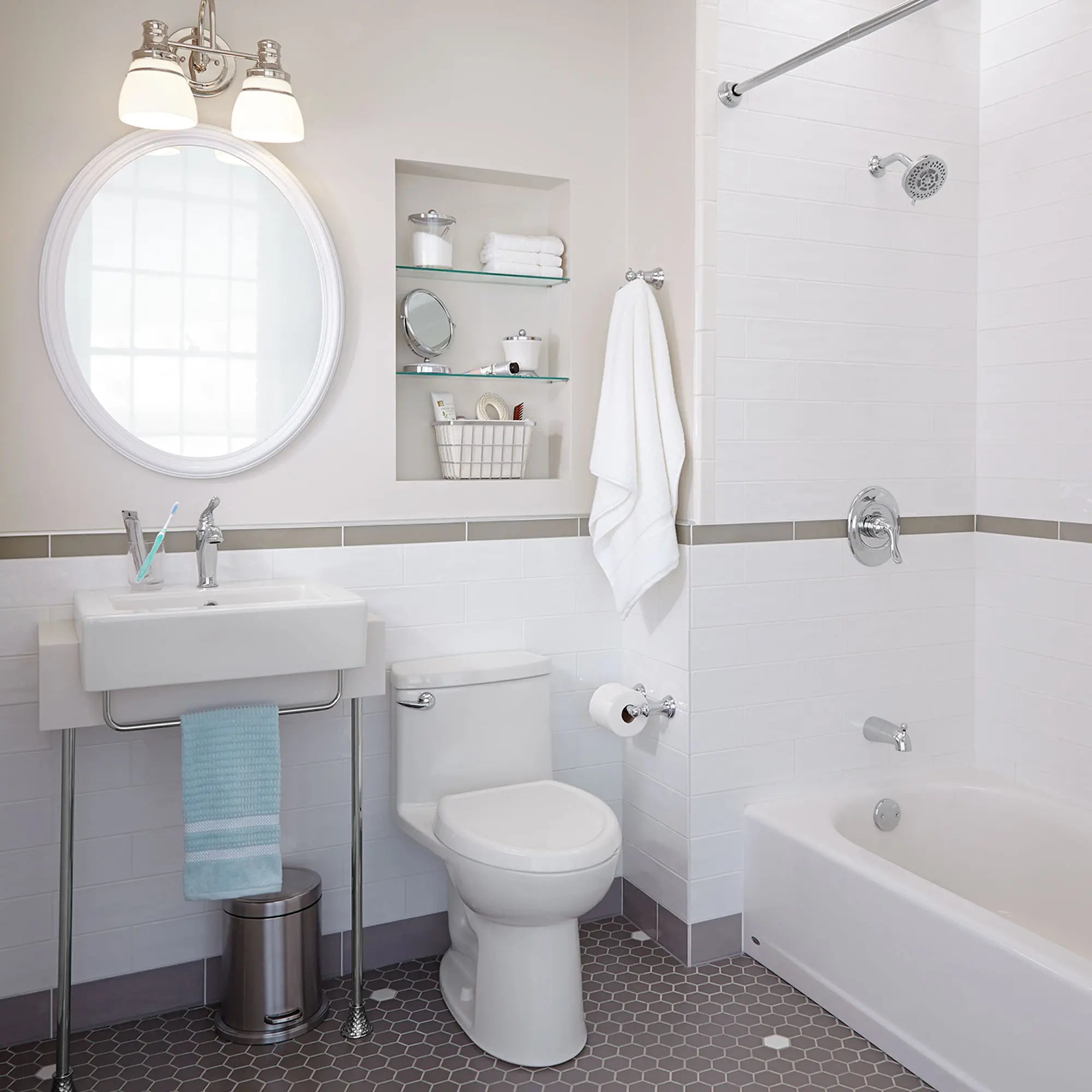 Compact Cadet® 3 One-Piece 1.28 GPF/4.8 LPF Elongated Toilet with Soft-Close Seat - Water-Saving Chair Height Design for Small Bathrooms & Powder Rooms