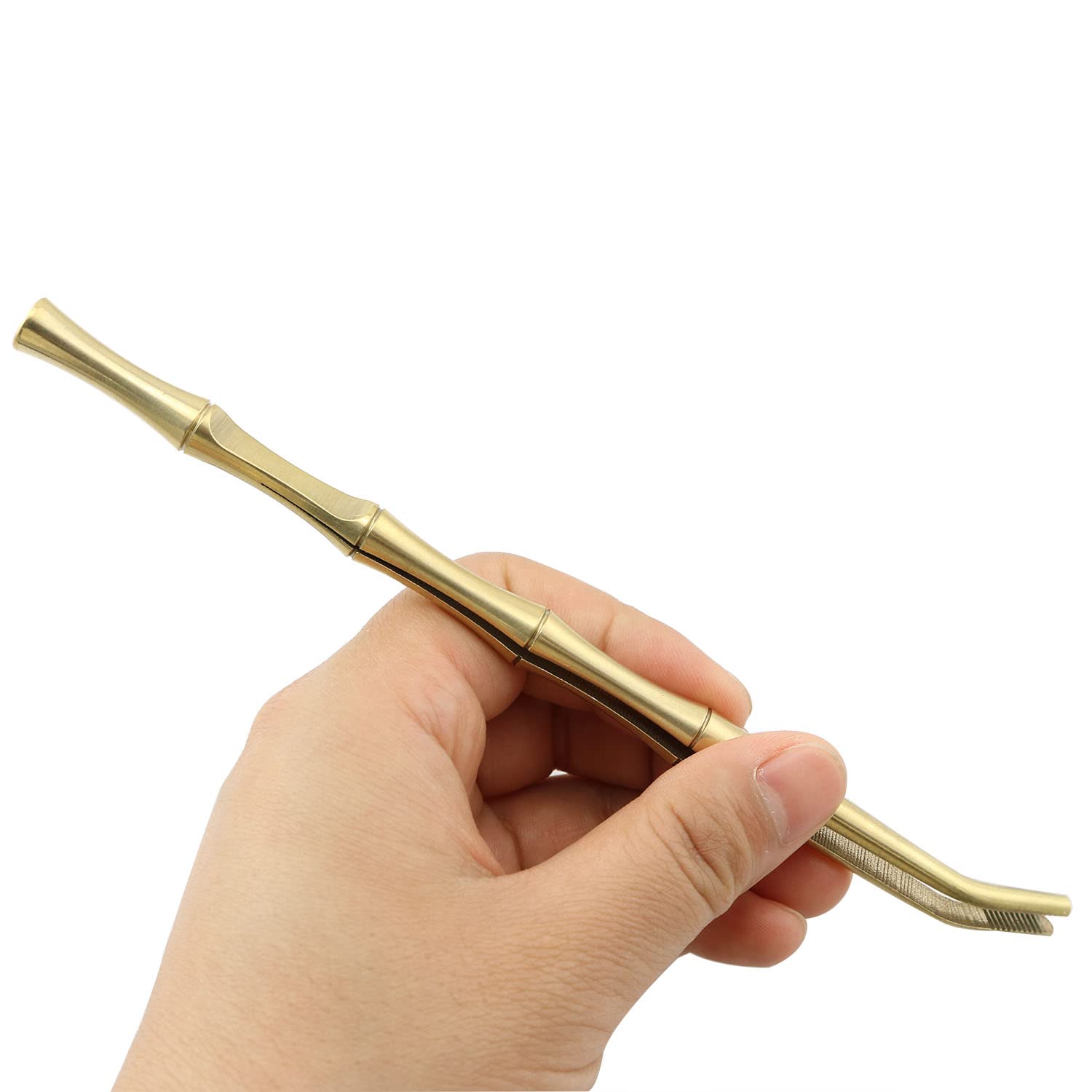 Curved Copper Kitchen Tongs - Food Tweezer for Cooking & Bar Use