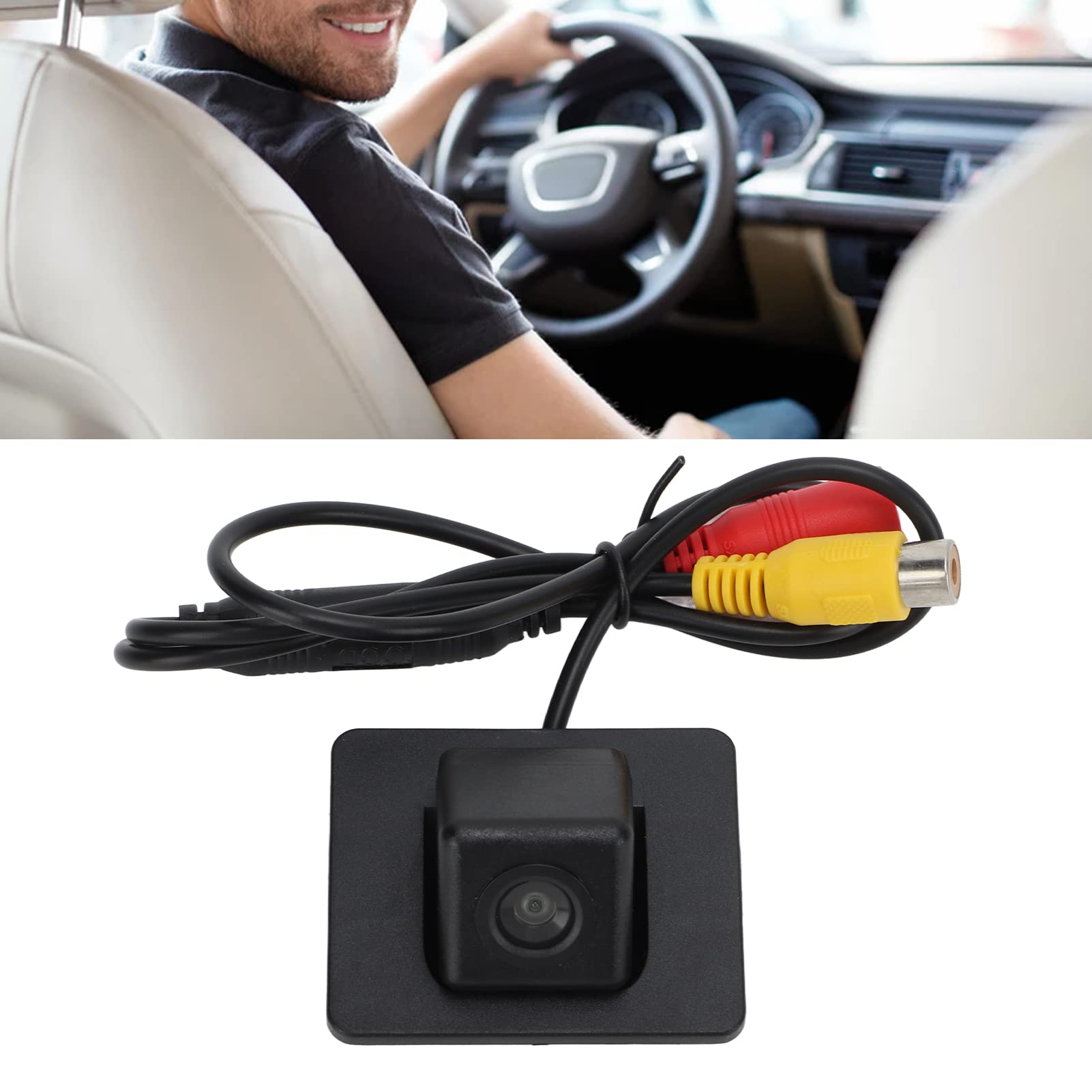 170° Wide Angle IP67 Waterproof Car Backup Camera, CCD Rear View Camera Replacement for Mazda 3 Axela 2013-2019 - Perfect for Night Driving & Parking Assistance