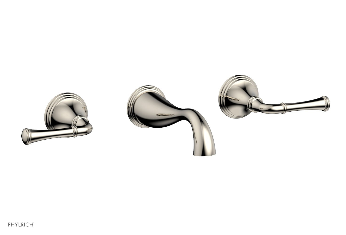 3RING Wall Tub Set D1205 - Modern Bathroom Faucet with 3-Handle Design for Sink and Bathtub, Perfect for Home Renovation and Luxury Bathroom Upgrade