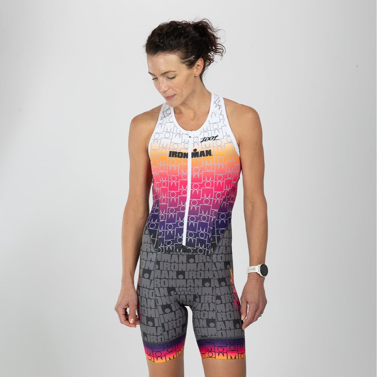 Women's Limited Edition Tri-Sleeves Full Zip Racesuit - IM Endurance - Perfect for Triathlons, Cycling & Running Competitions