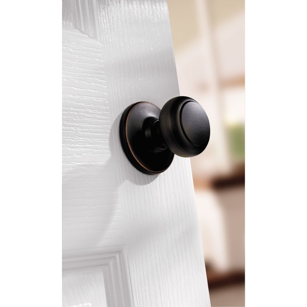 Kwikset Cove Hall/Closet Door Knob - Venetian Bronze Finish | Secure Keyed Entry Knob for Interior Doors | Perfect for Bedrooms, Closets & Hallways
