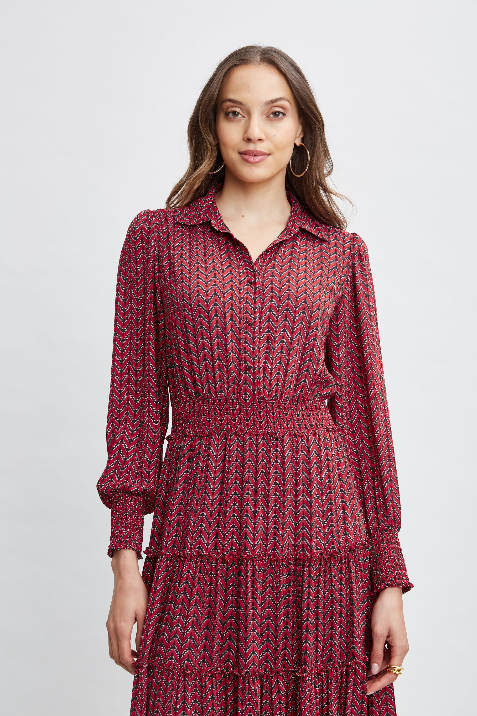 Tahari Women's Printed Shirt Dress - Flowy Casual & Office Wear, Plus Size Available | Perfect for Work, Date Night & Spring Outfits