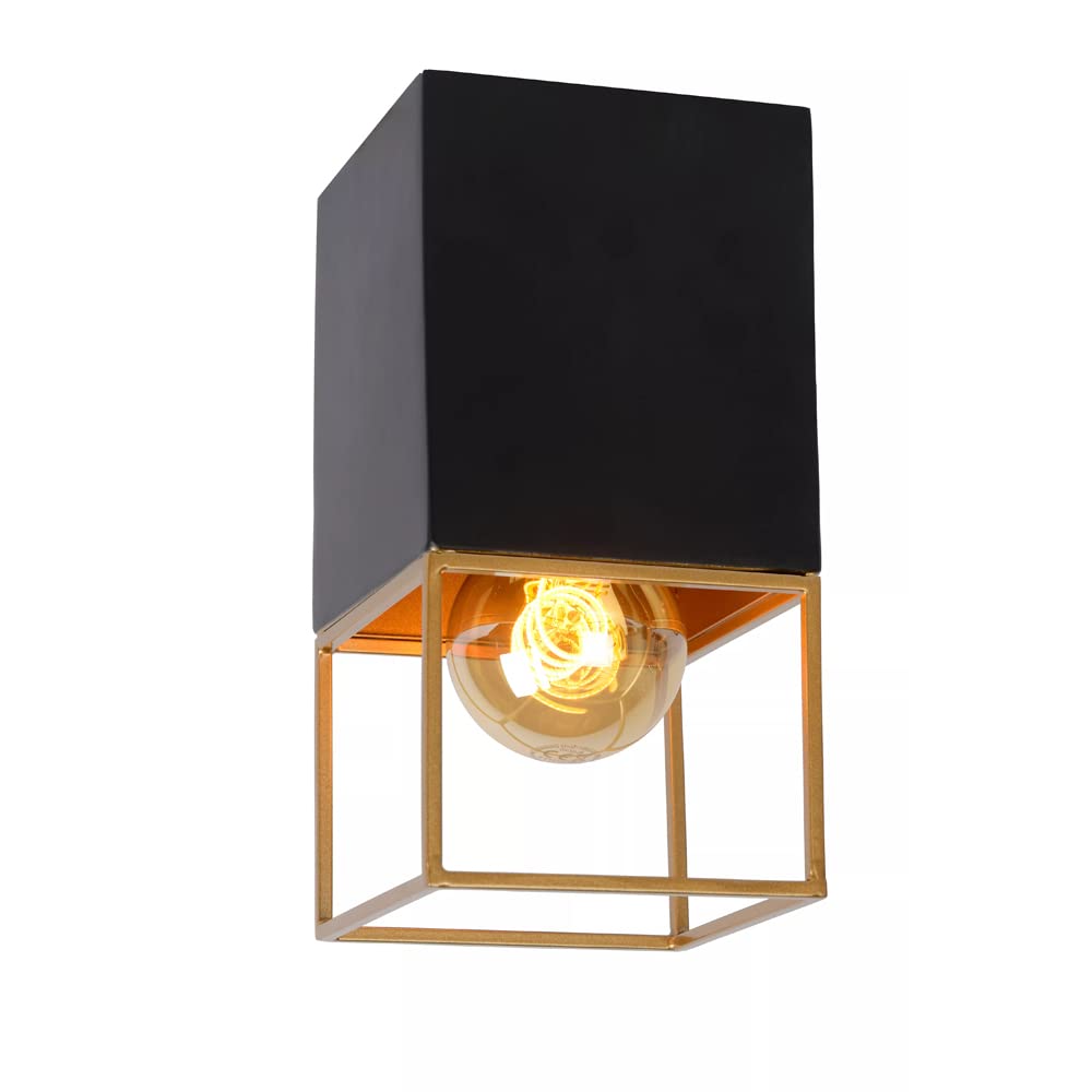 MEAPIO Modern Small Ceiling Light Fixture - LED Surface Mounted Lighting for Bedroom, Living Room, Corridor, Balcony - Black Small Chandelier Style Ceiling Lamp | Perfect for Apartments, Condos and Small Spaces
