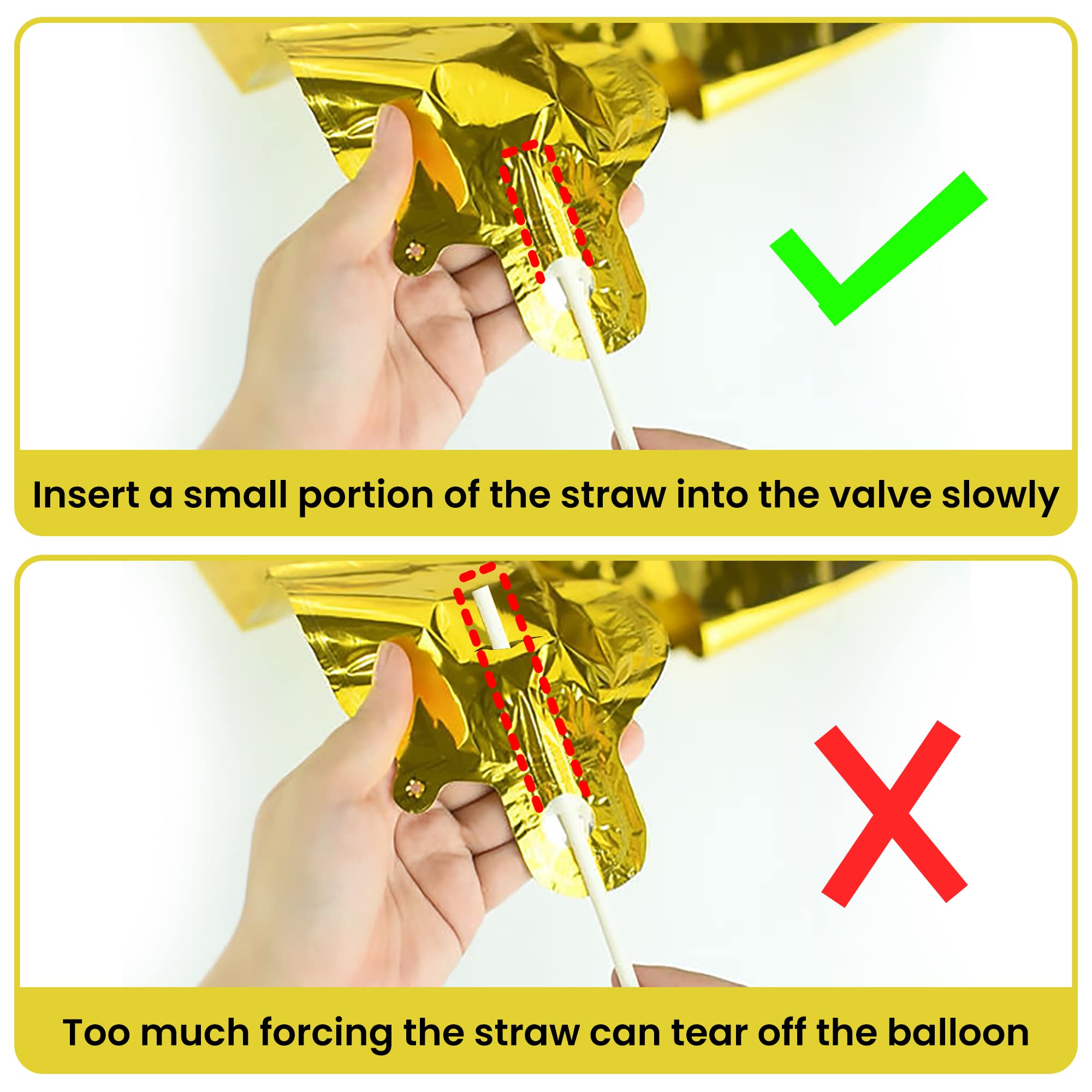16 Inch Gold Bride Balloons for Bachelorette Party & Bridal Shower Decorations | KatchOn Premium Wedding Balloons | Perfect for Bachelorette Party, Bridal Shower, Wedding Reception & Photo Backdrop